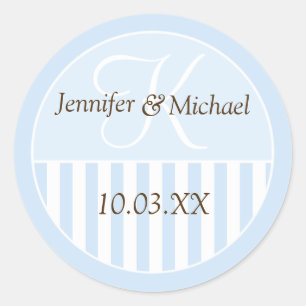 Étiquettes de Mariage Personnalisées avec Monogram