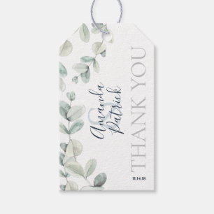 Étiquettes de Merci de mariage d'eucalyptus