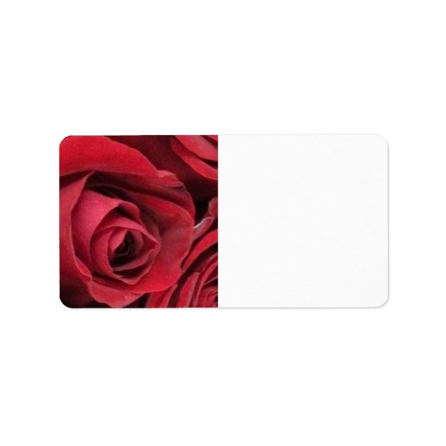 Étiquettes de messagerie Red Rose (Devant)
