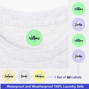 Étiquettes de monogramme imperméables multiples