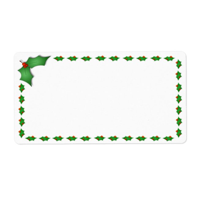 Étiquettes de Noël (Devant)