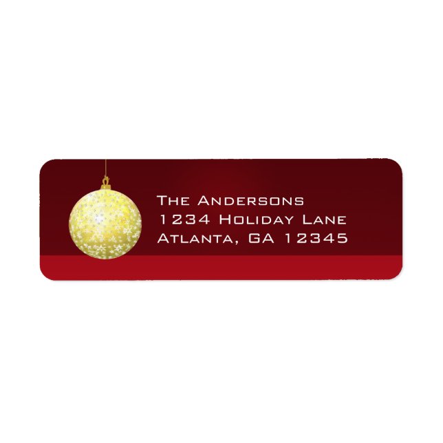 Étiquettes de Noël de l'ornement Gold Star (Devant)