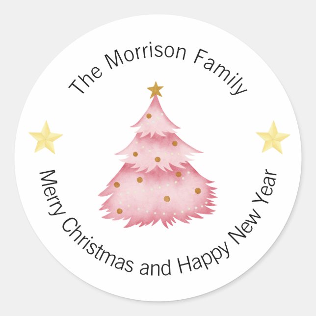 Étiquettes de Noël, Stickers de Noël, Cadeau (Devant)