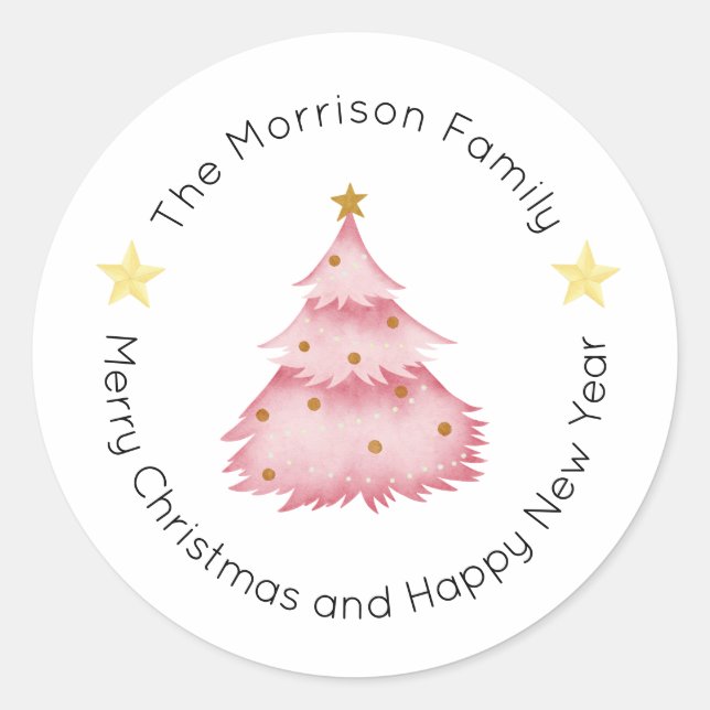 Étiquettes de Noël, Stickers de Noël, Cadeau (Devant)