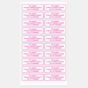 Étiquettes de nom d'identification personnalisées 