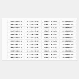 Étiquettes de nom personnalisées pour un usage per