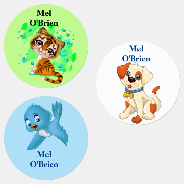 Étiquettes de nom pour enfants (Groupe)