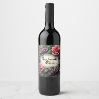 Étiquettes de nourriture et de vin
