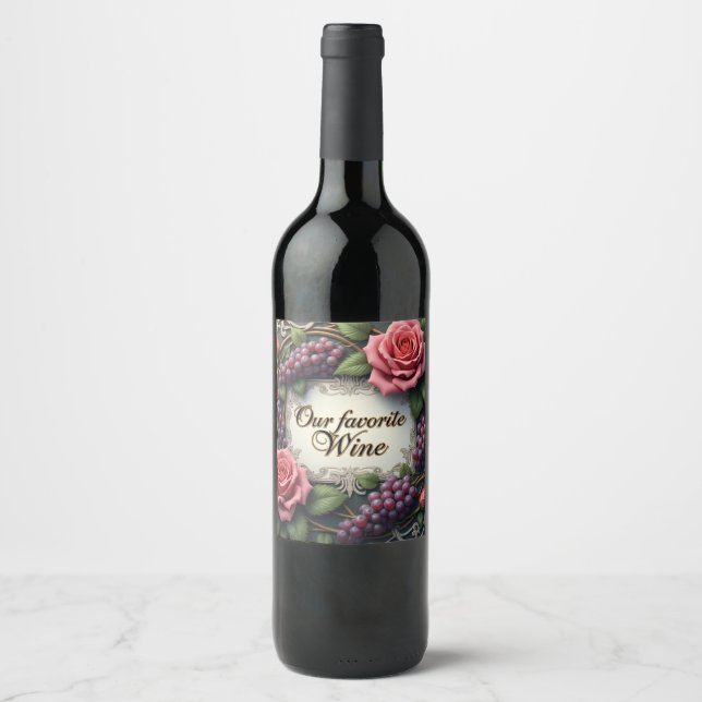 Étiquettes de nourriture et de vin (Devant)
