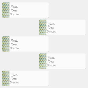 Étiquettes de nourriture pour organisation de cuis