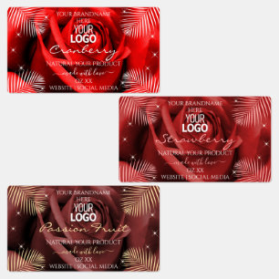 Étiquettes de packaging produit de Bourgogne Rouge