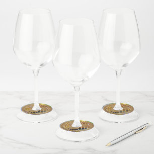 Étiquettes de papier en verre de vin XRP