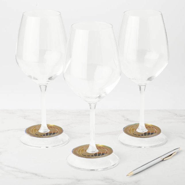 Étiquettes de papier en verre de vin XRP (Lot)