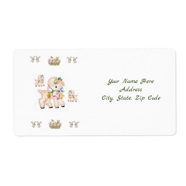 Étiquettes de Pâques (Devant)