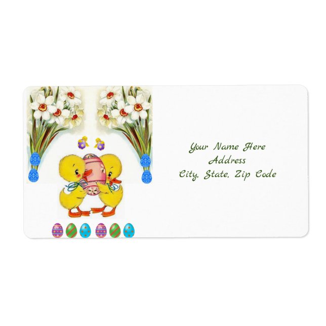 Étiquettes de Pâques (Devant)