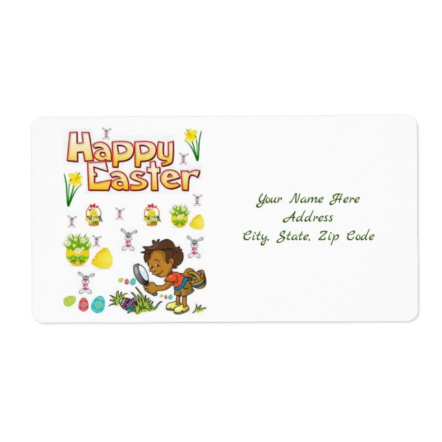 Étiquettes de Pâques (Devant)