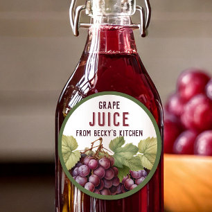 Étiquettes de placard pour jus de raisin rouge fai