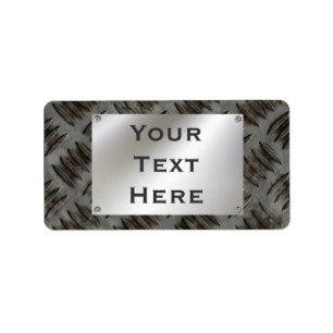 Étiquettes de plaque signalétique personnalisée en
