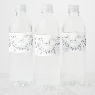 Étiquettes de pochette de bouteille d'eau de maria