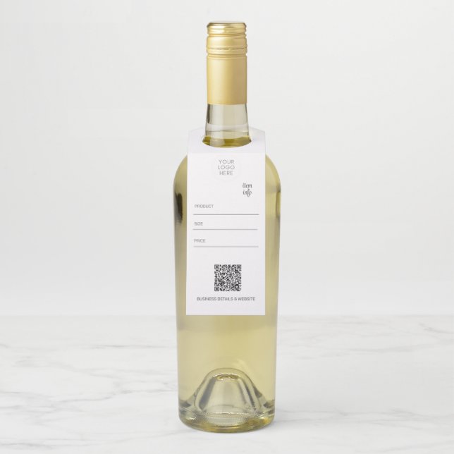 Étiquettes de porte-bouteilles du logo de vente au (Sur bouteille)