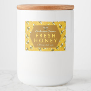 Étiquettes de pot de miel maison Bees Honeypeb C