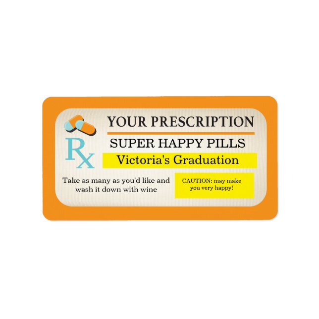 étiquettes de prescription Médicale Infirmière par (Devant)