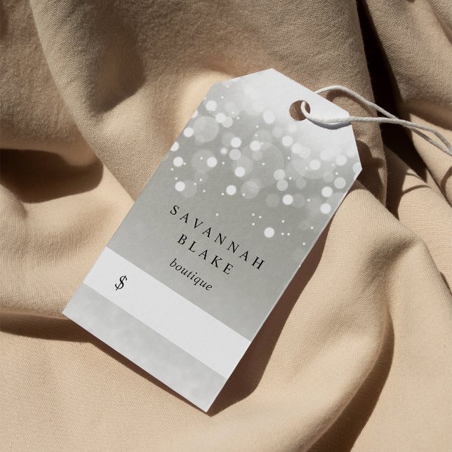 Étiquettes de prix de la lueur de platine (Créateur téléchargé)