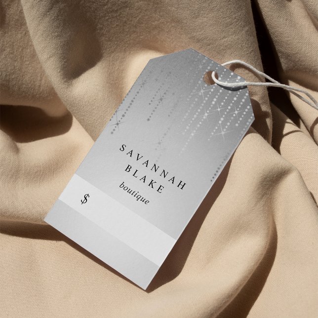 Étiquettes de prix de pluie d'argent (Créateur téléchargé)