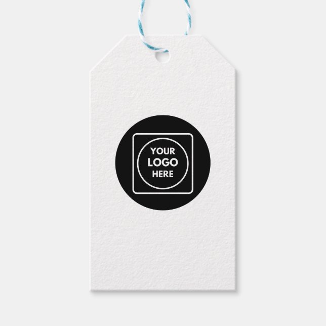 Étiquettes de prix de texte de code QR de logo min (Devant)
