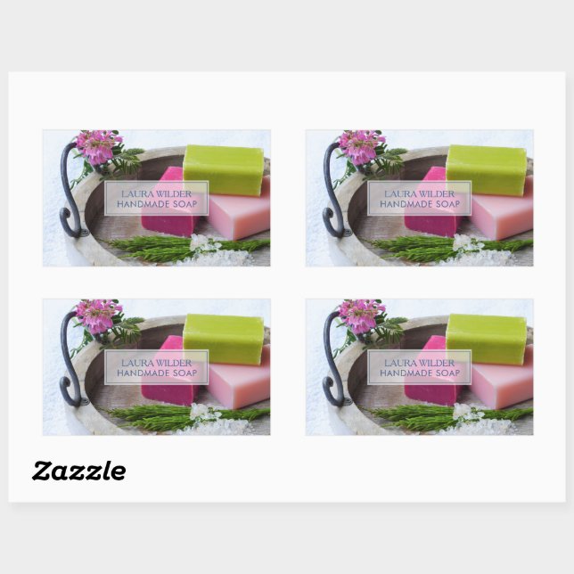 Étiquettes de produits de fabrication de savon bio (Feuille)