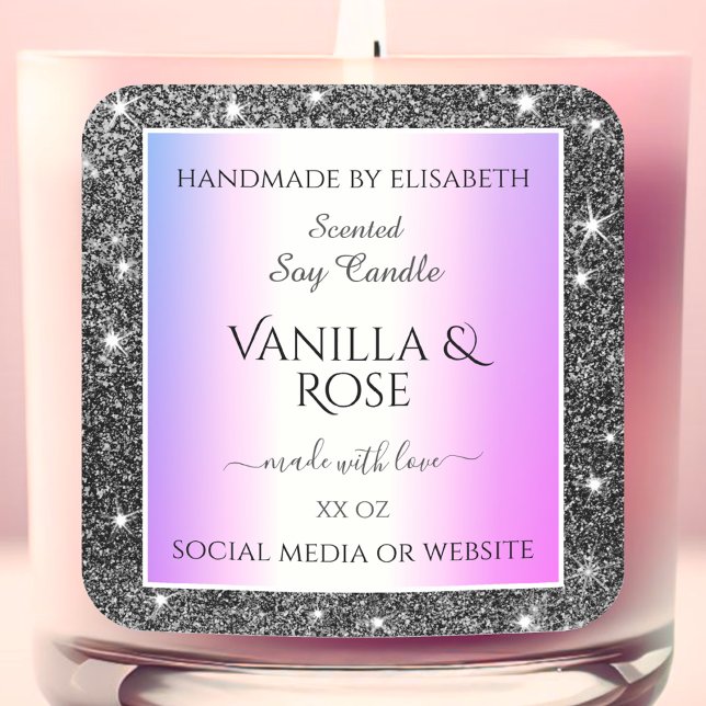 Étiquettes de produits de Parties scintillant mode (Créateur téléchargé)