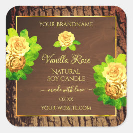 Étiquettes de produits  Floral Rose