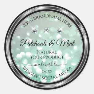 Étiquettes de produits Pastel Turquoise Parties sc