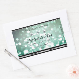 Étiquettes de produits Pastel Turquoise Parties sc