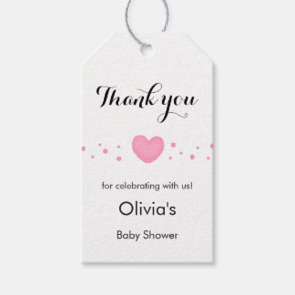 Étiquettes de remerciement pour cadeau de baby sho