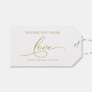 Étiquettes de remerciement S'more Love avec écritu