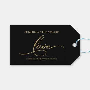 Étiquettes de remerciement S'more Love avec écritu