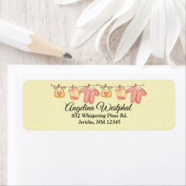 Étiquettes de retour du Baby shower sucre et épice