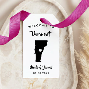 Étiquettes de sac de bienvenue de mariage dans le