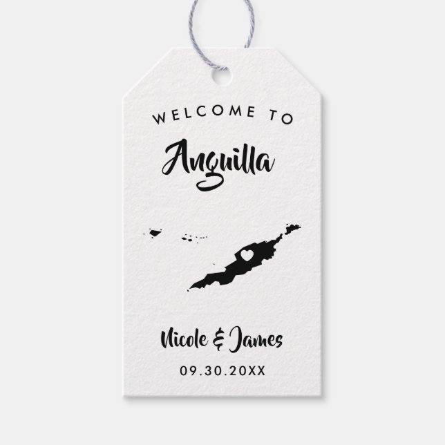 Étiquettes de sac de bienvenue pour mariage à Angu (Devant)