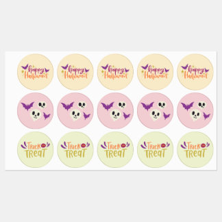 Étiquettes de sac de friandises Halloween pour enf