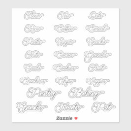 Étiquettes  de staples de la Pantry