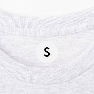 Étiquettes de taille S pour vêtements et habilleme