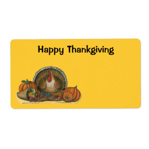 Étiquettes de thanksgiving