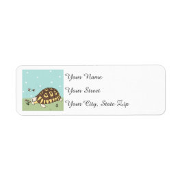 Étiquettes de tortues angulées personnalisables