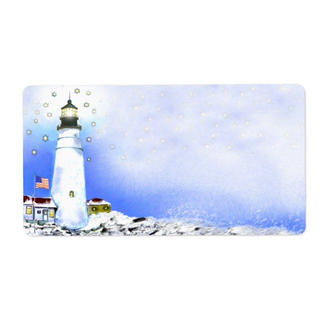 Étiquettes de transport léger Portland Head (Devant)