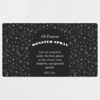 Étiquettes de vaporisateur Black Monster personnal