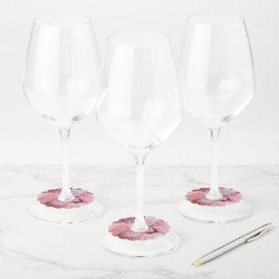 Étiquettes de verre à vin en papier cristal de qua