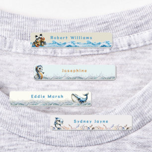 Étiquettes de vêtements personnalisées Kids Sea Li