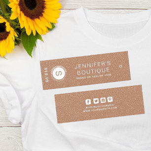 Étiquettes de vêtements Petite entreprise Apricot